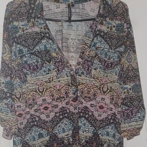 Plus Boho Tunic Top